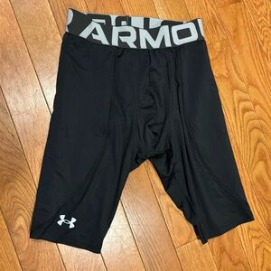 Under Armour Black Mens M medium Athletic compression Shorts-sliding
